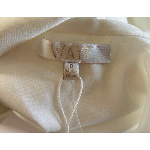 WAYF White Criss Cross Sleeveless Bodysuit Nordstrom Designer Size Small New - Picture 4 of 7